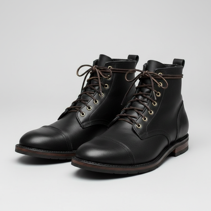 Men's Classic Ankle Work Boots | Durable Lace-Up Design