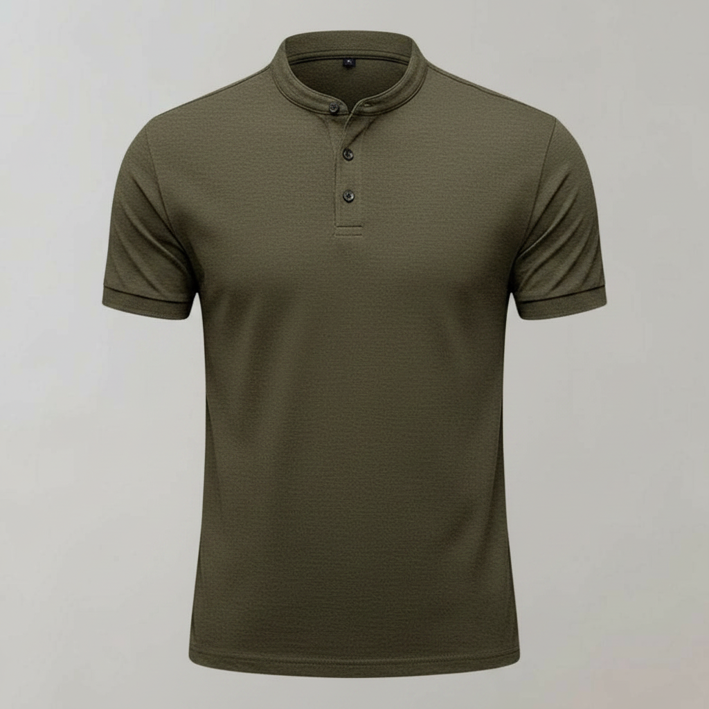 Men's Elegant Long Sleeve Polo | Classic Casual Style