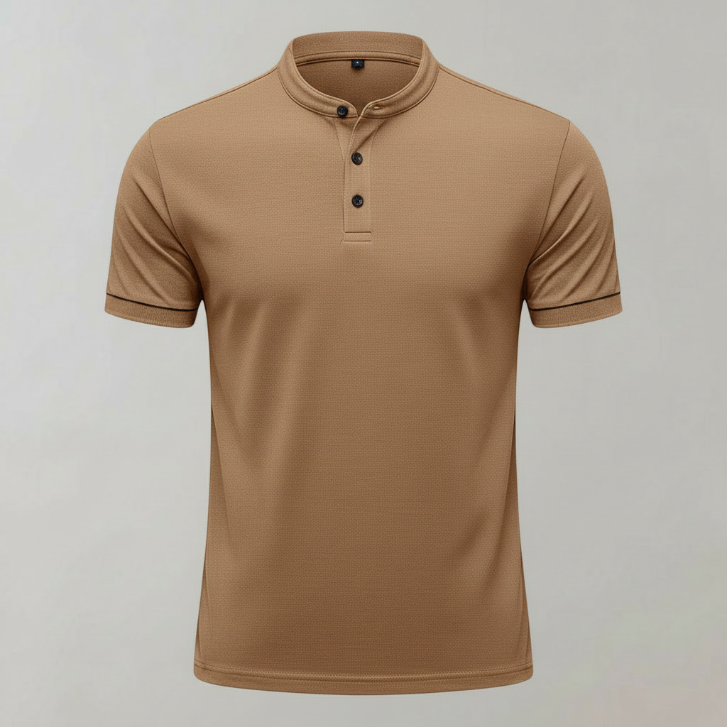 Men's Elegant Long Sleeve Polo | Classic Casual Style
