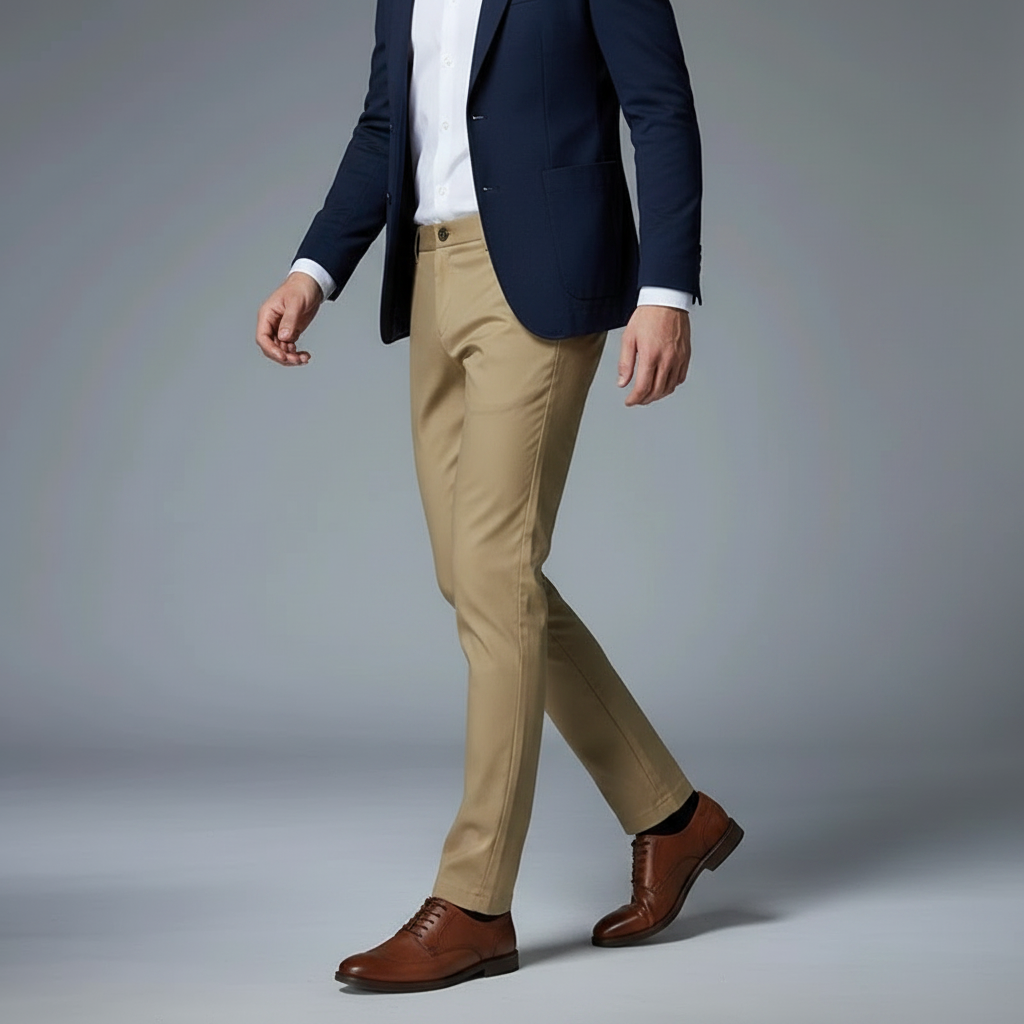 Saul | Men's Slim Fit Stretch Trousers